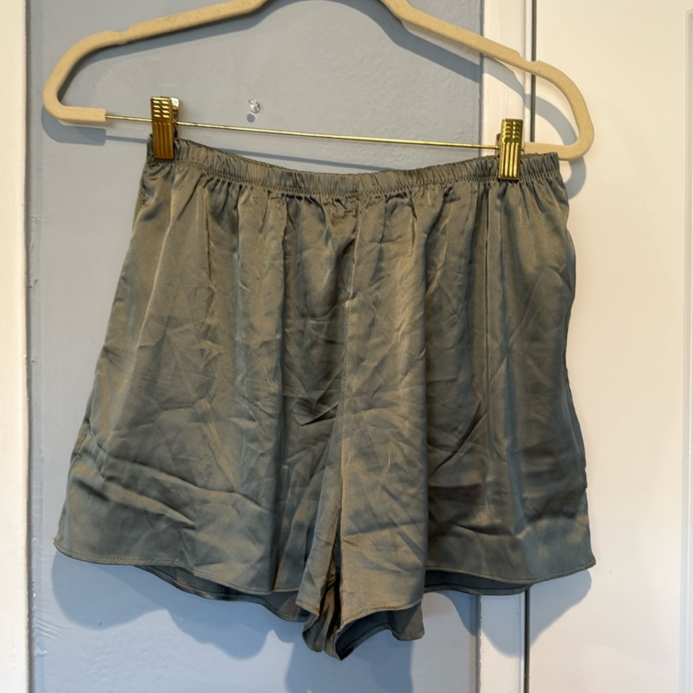 Daily Drills Silky Green Shorts